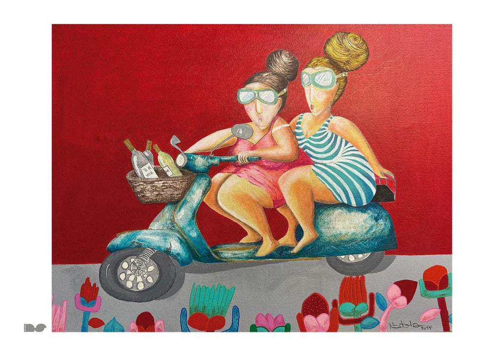 ILUSTRACIÓN A3- EN VESPA