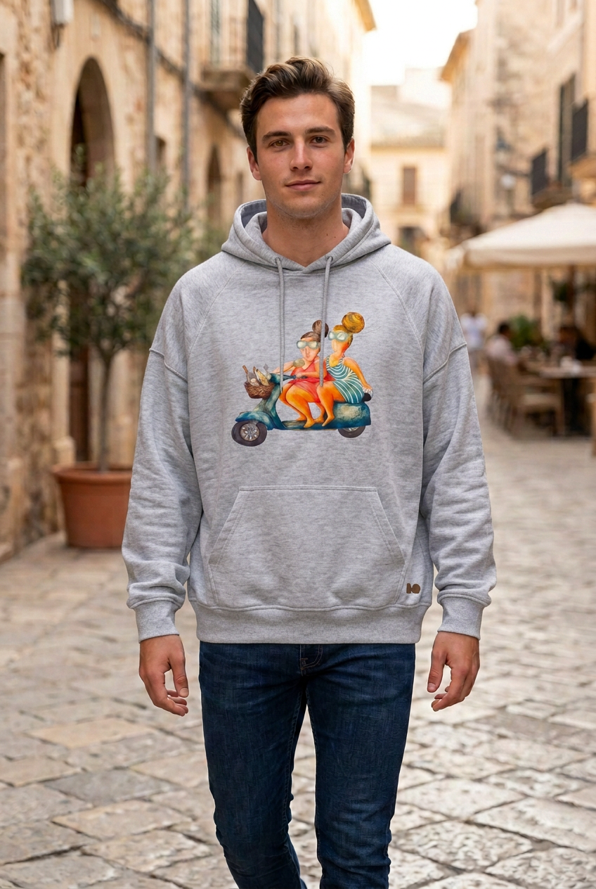 Dessuadora oversize gris vigoré