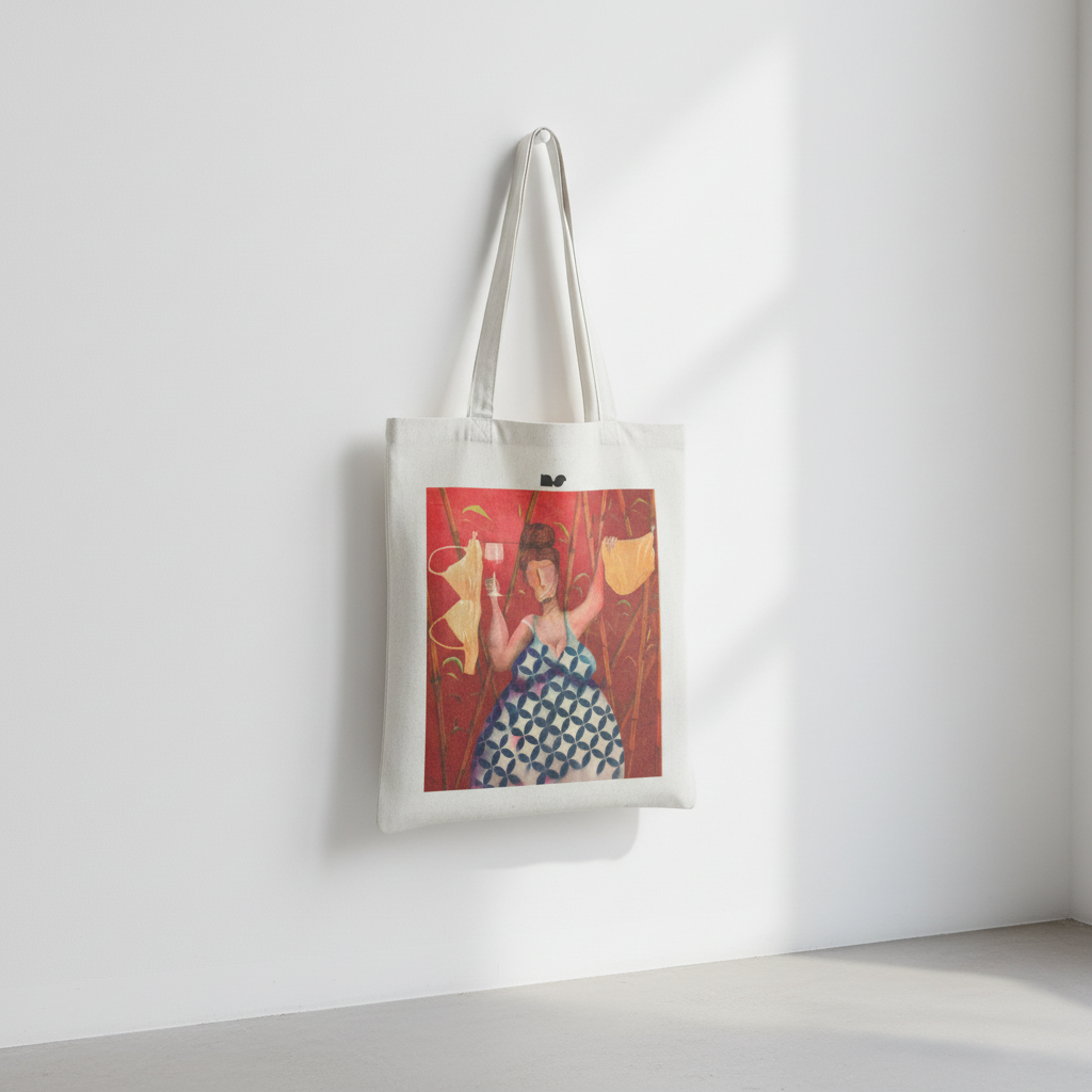 Mockup tote bag ilustrada